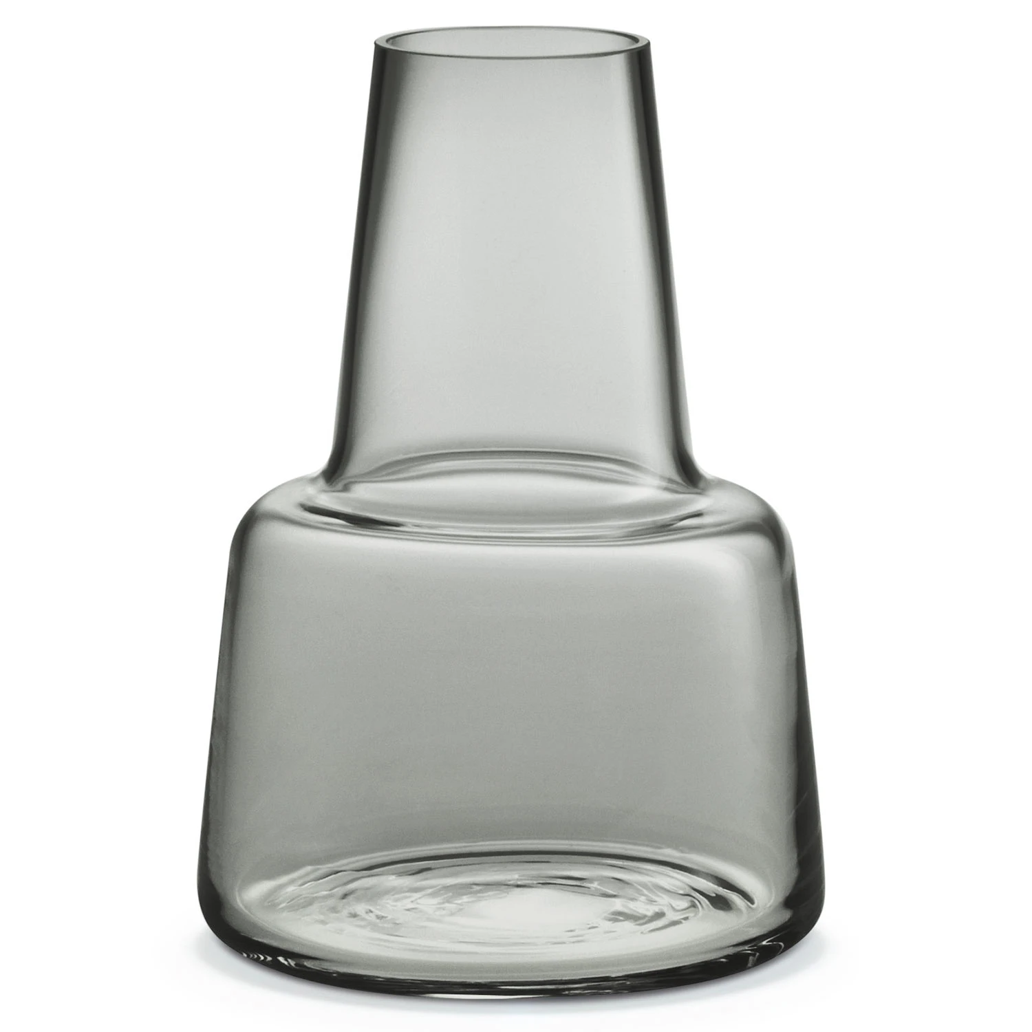 Holmegaard Flora Vase Mellem 24 Cm Smoke - Vaser Mundbl&aelig;st Glas Gr&aring; - 4340858