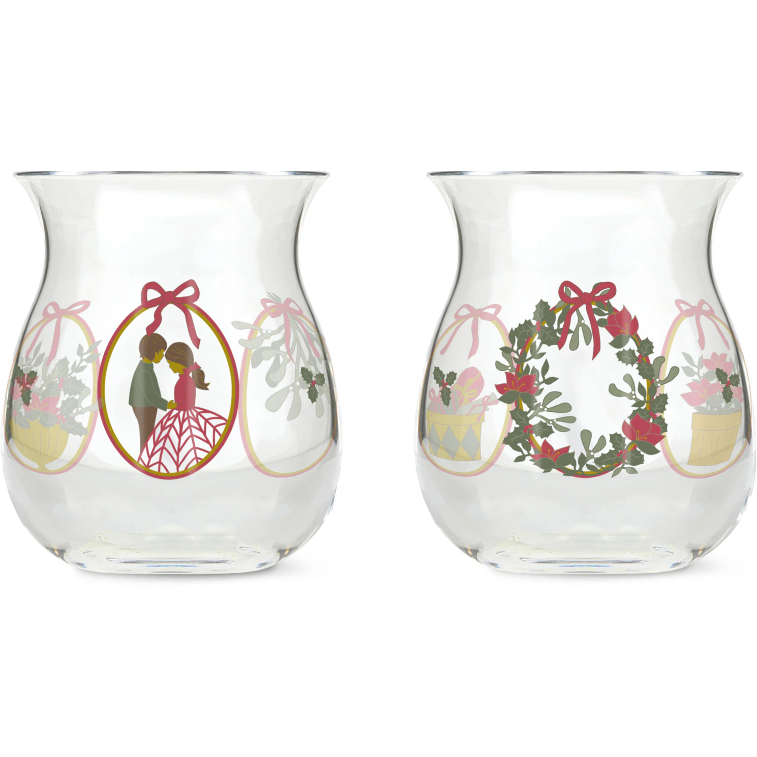 Holmegaard Christmas Lysestage 2025 2-pak - Julepynt Glas Multi - 4800574