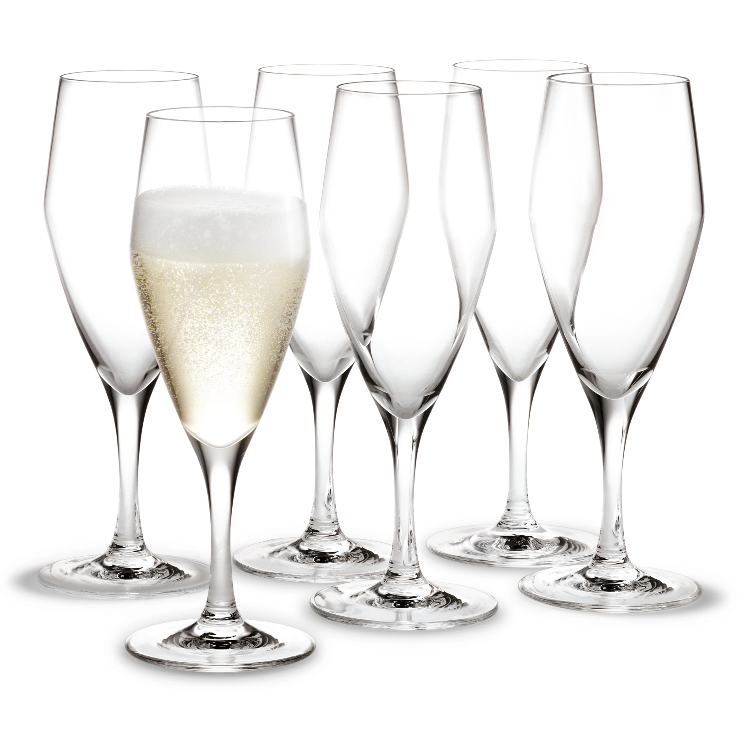 Holmegaard Perfection Champagne 23 Cl 6-pak - Champagneglas Glas Klar - 4402026