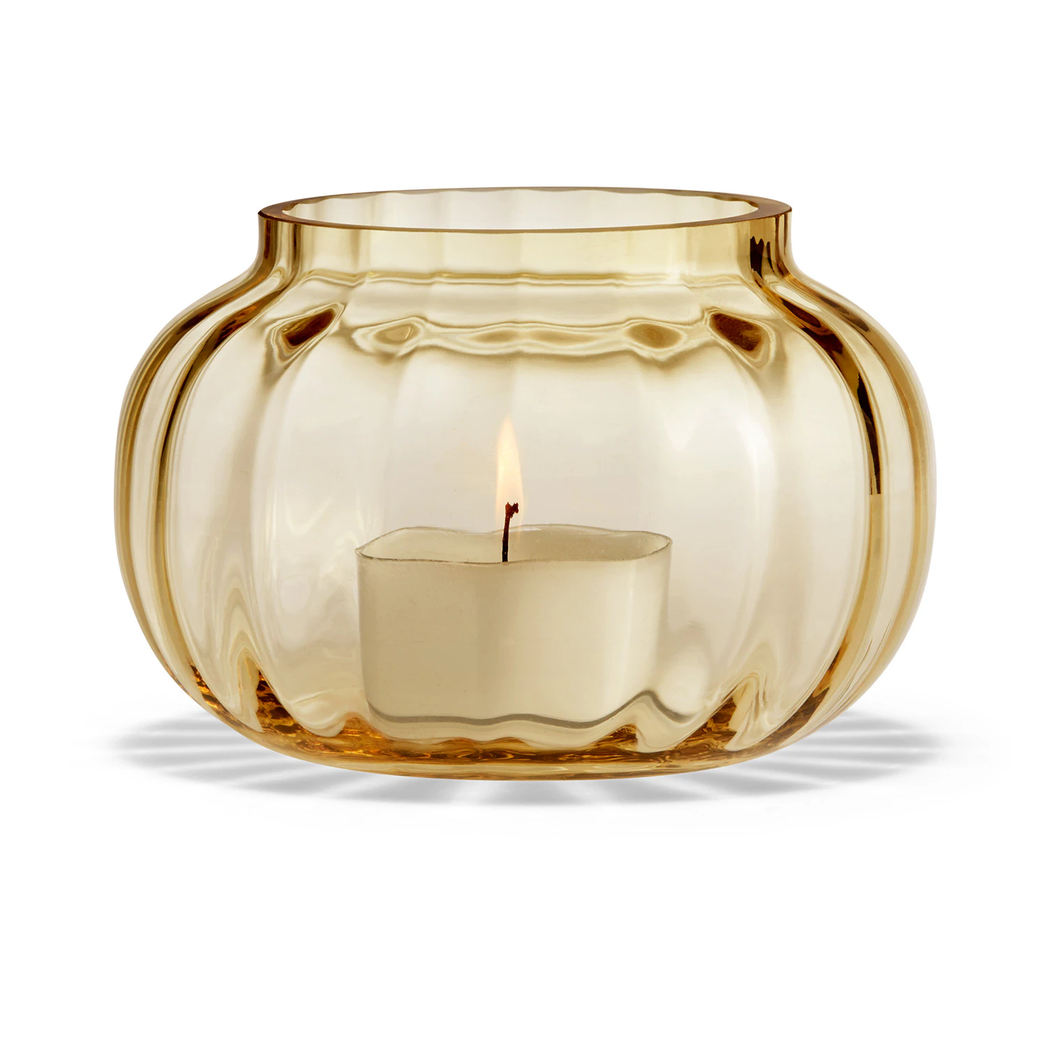 Holmegaard Primula Lysestage Amber - Fyrfadsstager Glas Rav - 4340405