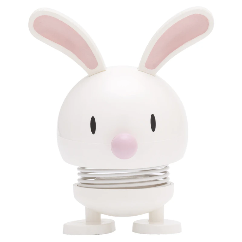Hoptimist Bunny Figur, Hvid
