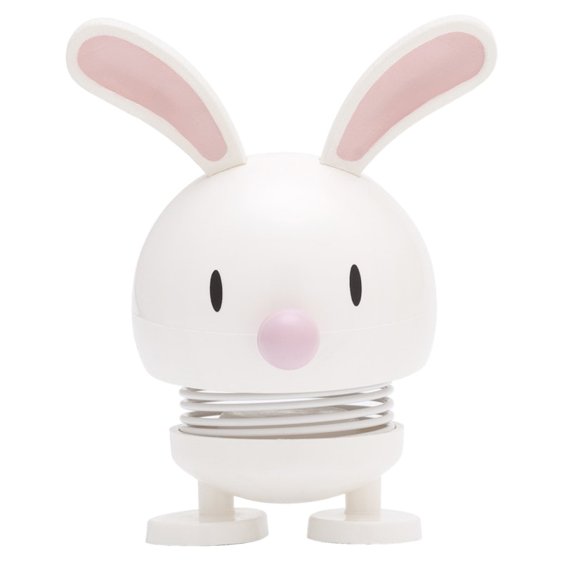 Hoptimist Bunny Figur, Hvid