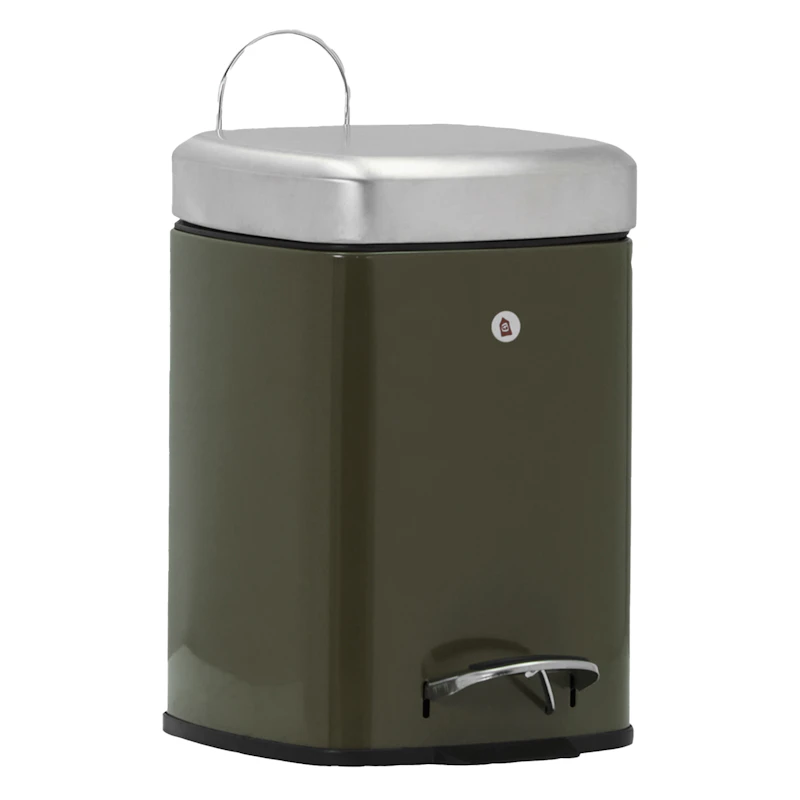 Sort Affaldsspand 6 L, Dybgrøn