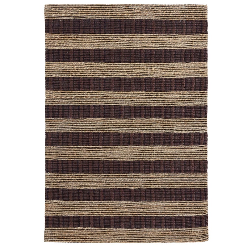 Block Tæppe 85x130 cm, Brunt/Natur