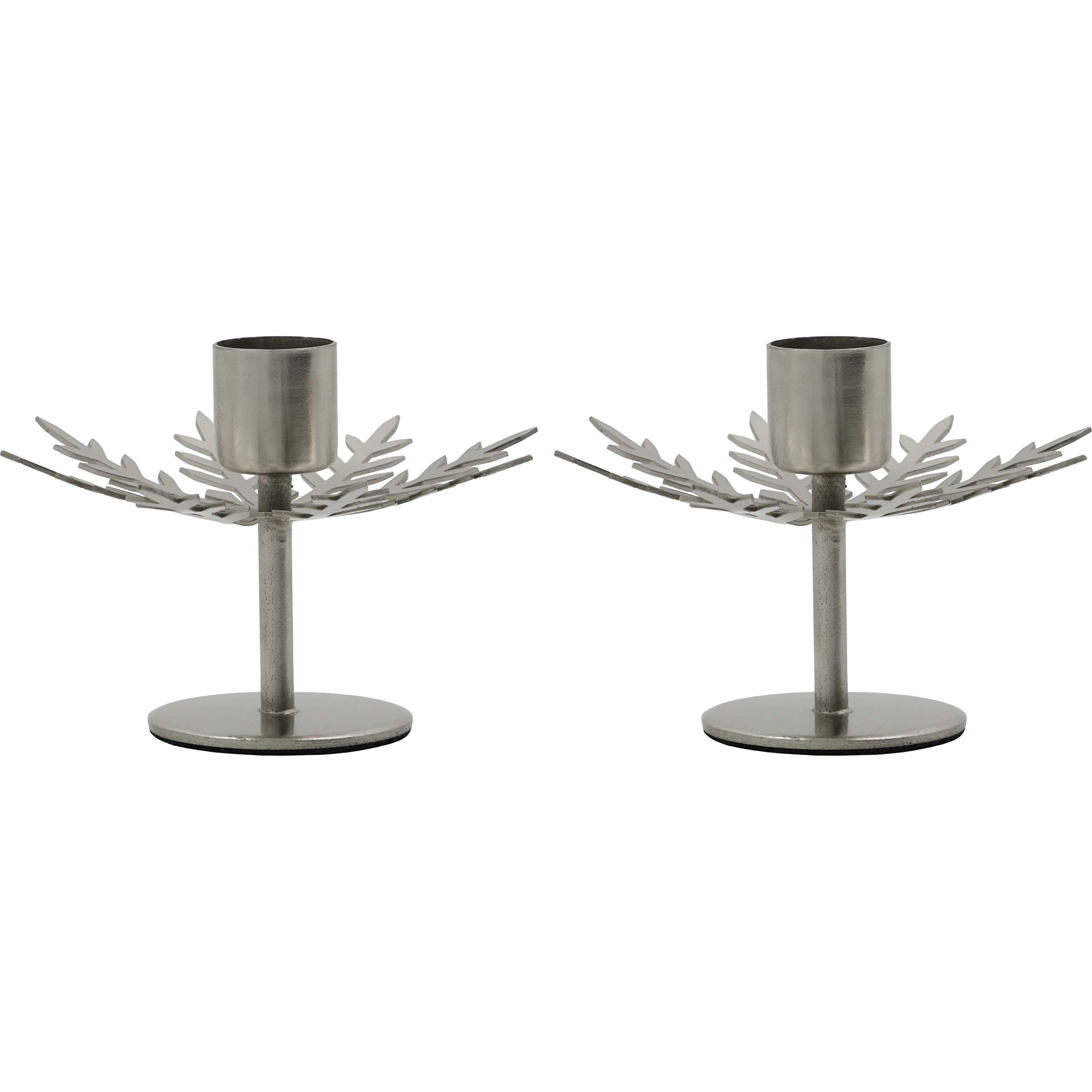 House Doctor Snowflake Lysestage 2-pak S&oslash;lv - Julepynt Jern Silver - 900002484