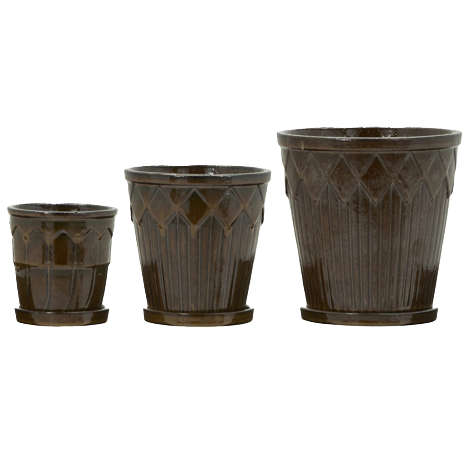 House Doctor Cora Krukke 3-pak - Krukker Lert&oslash;j Brun - 900001108