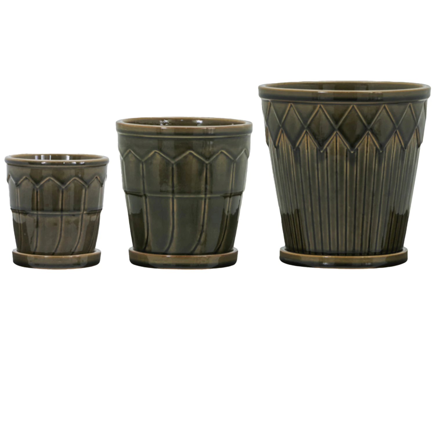 House Doctor Cora Krukke 3-pak - Krukker Lert&oslash;j Gr&aring; - 900001110