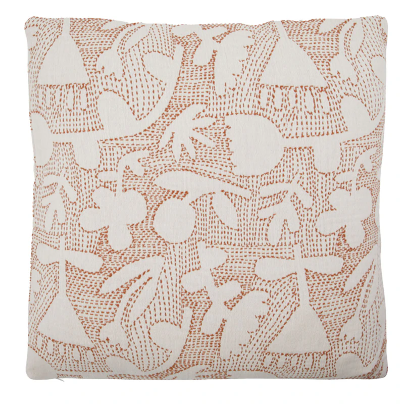 Sari Pudebetræk 50x50 cm, Brunt / Offwhite