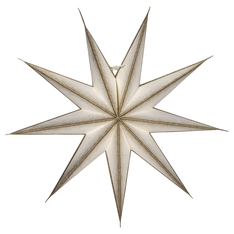 D9 Point Stjerne Ø45cm, Offwhite/Champagne