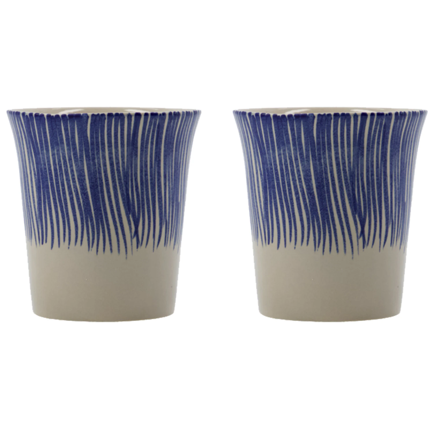 House Doctor Diva Krus 2-pak t - Kaffekopper Stent&oslash;j Bl&aring; - 900000485