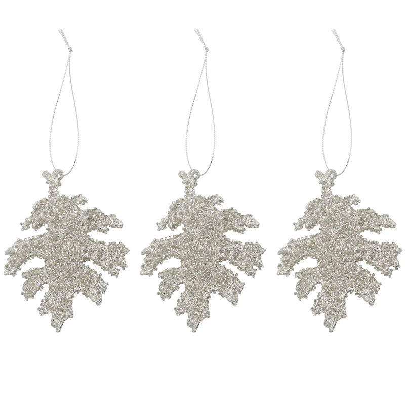 Gliz Juledekoration 3-pak, Sølv