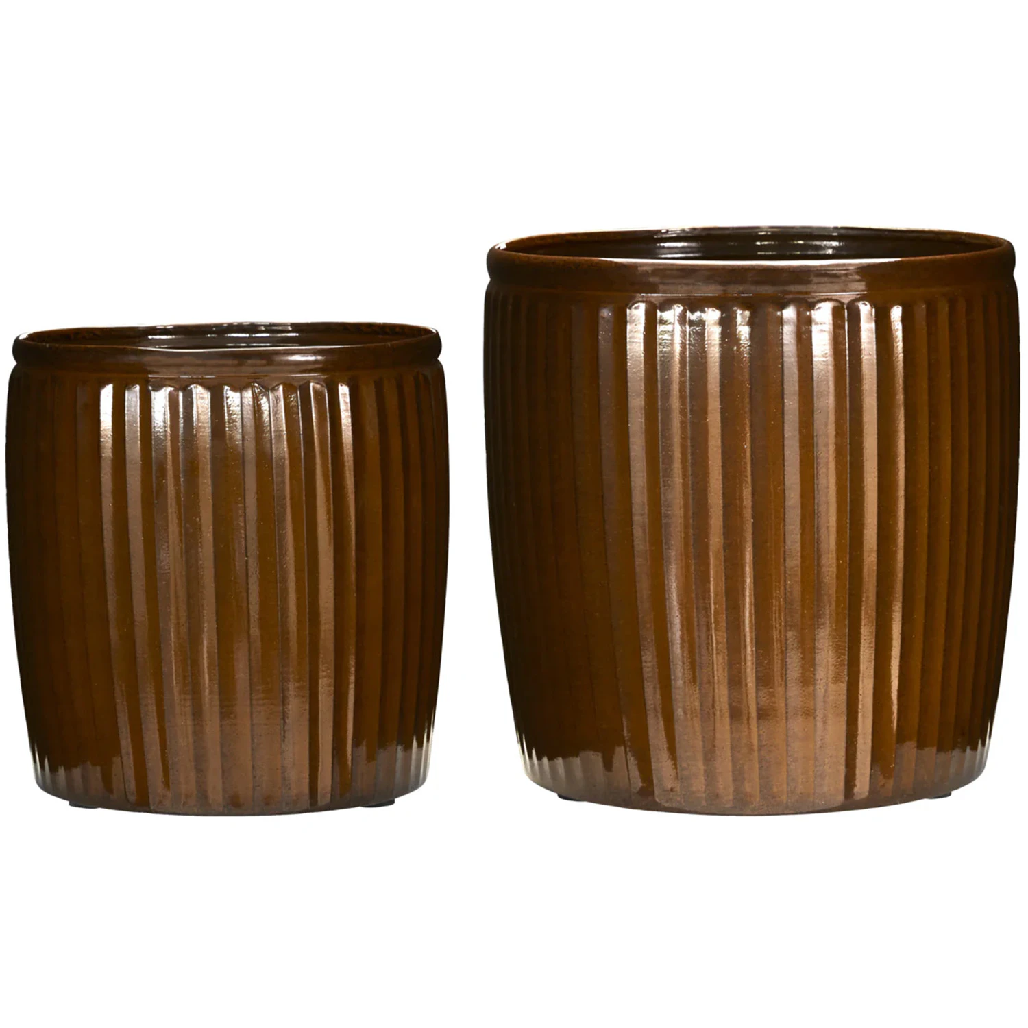 House Doctor Groove Krukke 2-pak - Krukker Jern Brun - 210530205