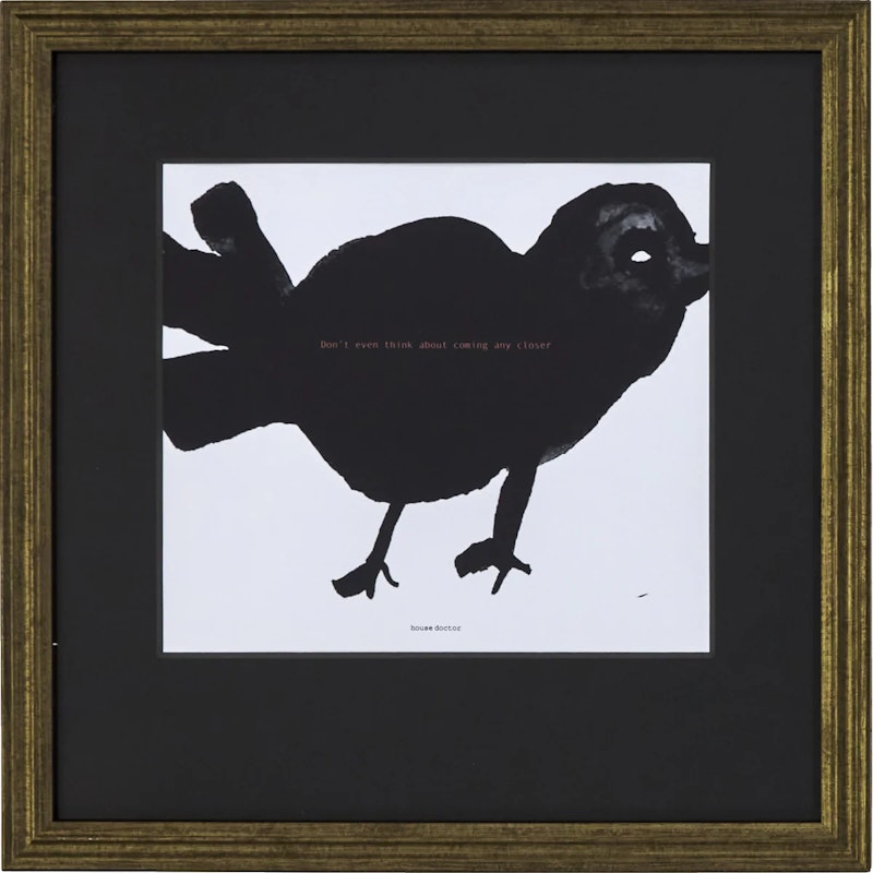 HDBird Maleri 40x40 cm, Sort