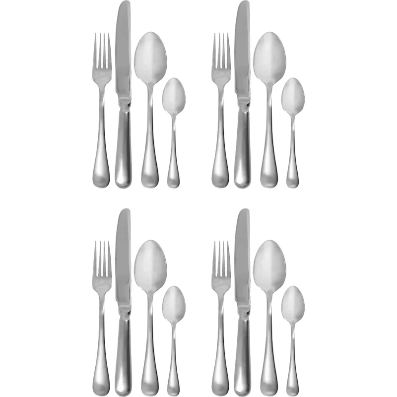 HDBrush Bestiksæt Silver finish 16-pak