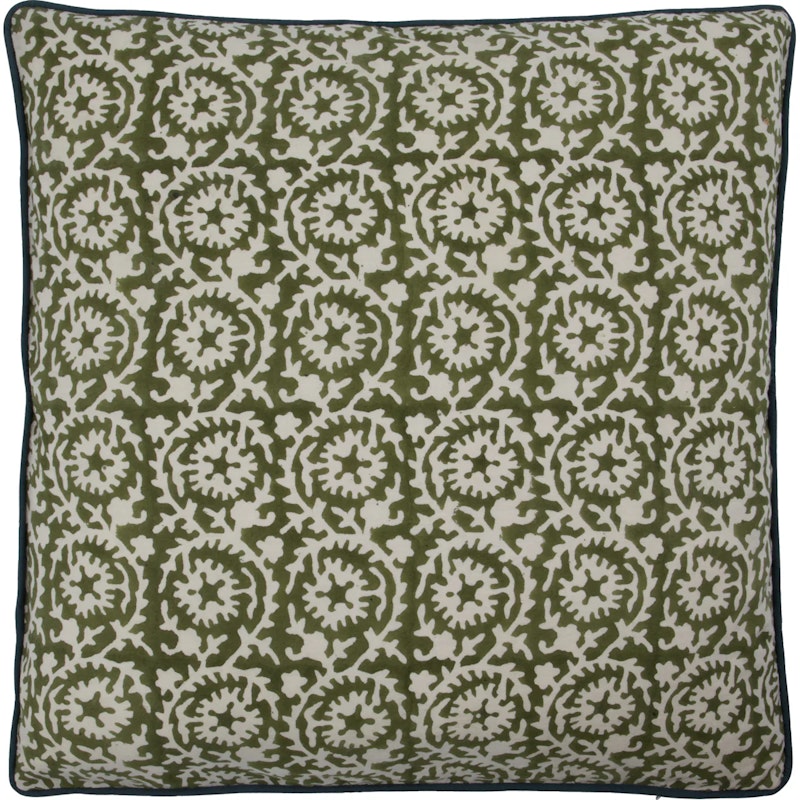HDFlow Pudebetræk 50x50 cm, Mørkegrønt / Offwhite