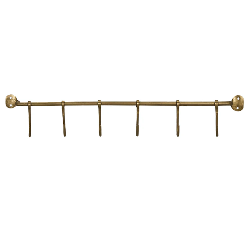 Hooks Knagerække 9x60,5 cm, Messing