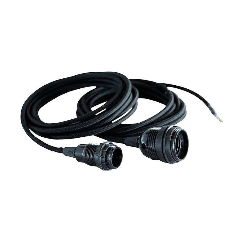 House Doctor stofkabel E27, Sort