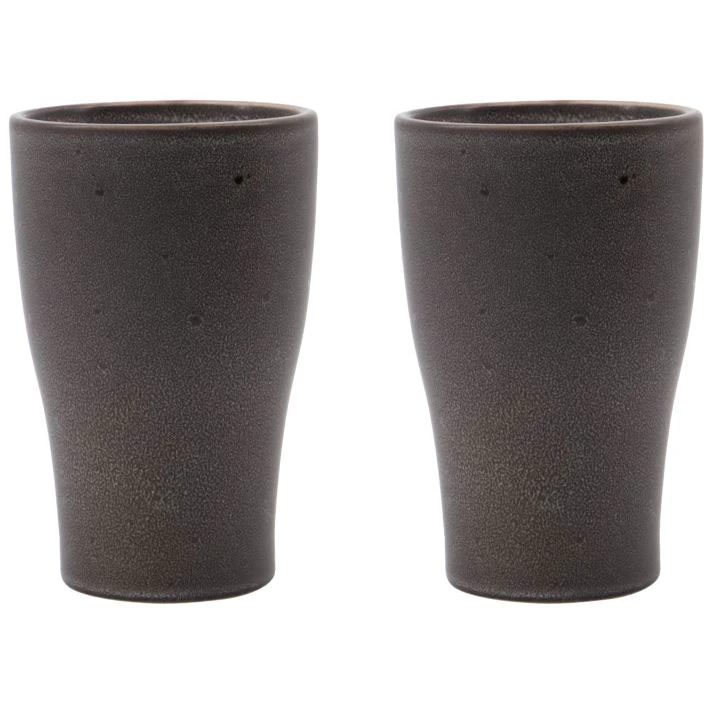 House Doctor Liss Termokop H14 Cm 2-pak M&oslash;rkegr&aring; - Kaffekopper Stent&oslash;j Dark Grey - 206262510