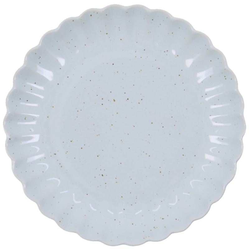 Scallop Tallerken Ø20 cm, Lyseblå