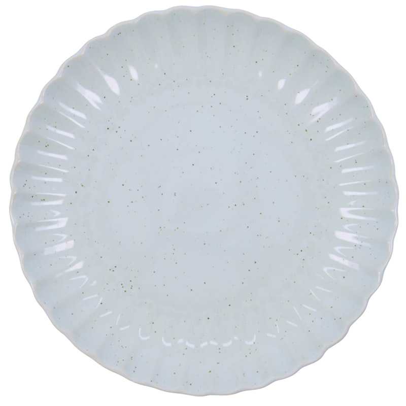 Scallop Tallerken Ø26 cm, Lyseblå