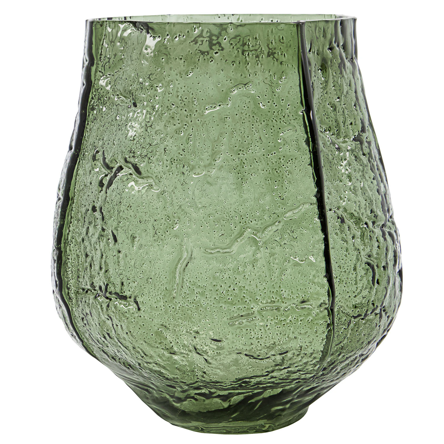 House Doctor Moun Vase 22 Cm Dark Green - Vaser Glas Gr&oslash;n - 208346082