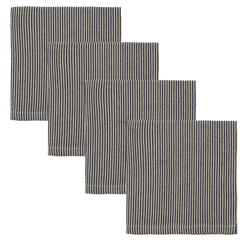 Block Serviet 40x40 cm 4-pak, Sort / Sand