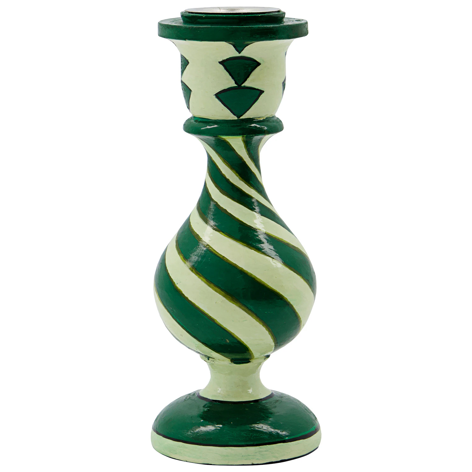 House Doctor Sats Lysestage - Lysestager Mangotr&aelig; Gr&oslash;n - 257850001