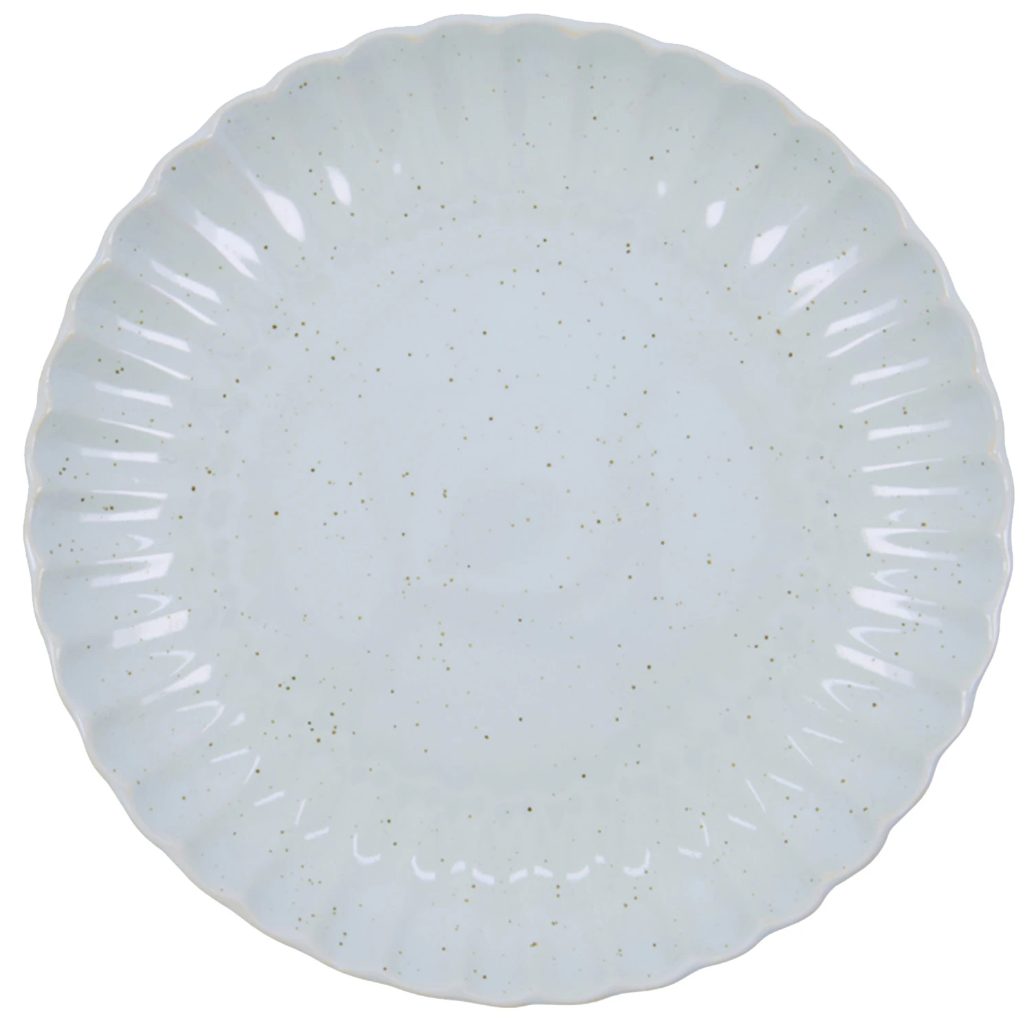 House Doctor Scallop Tallerken &Oslash;26 Cm - Middagstallerkner Stent&oslash;j Lysebl&aring; - 267710016