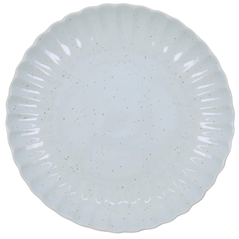 Scallop Tallerken Ø26 cm, Lyseblå