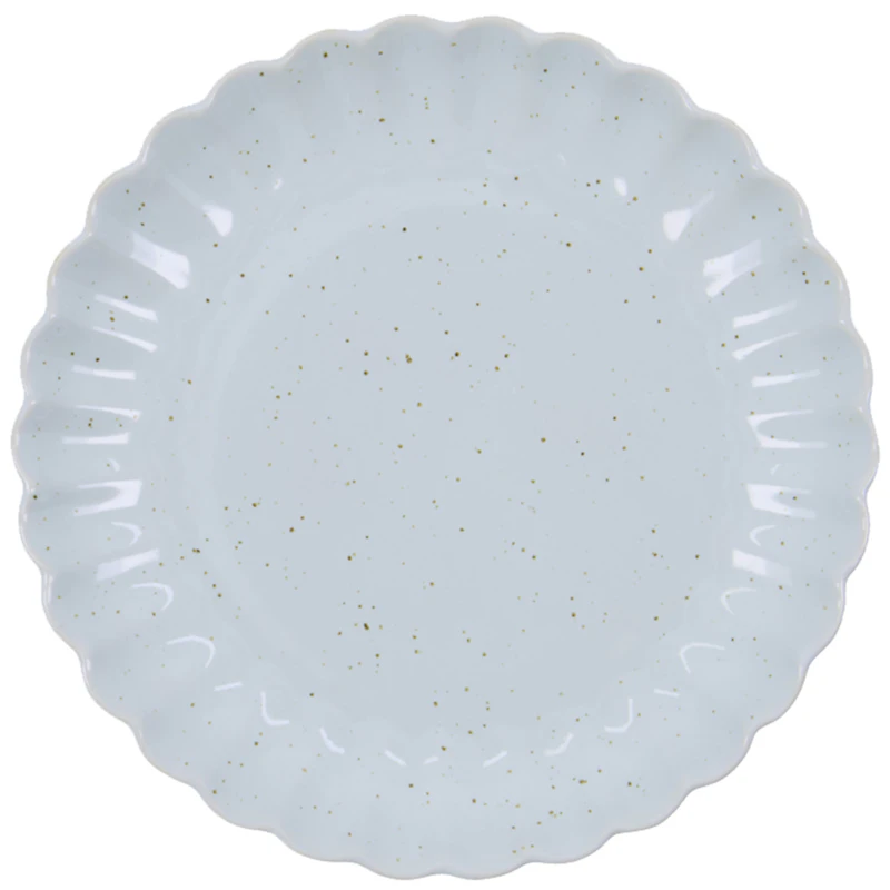 Scallop Tallerken Ø20 cm, Lyseblå