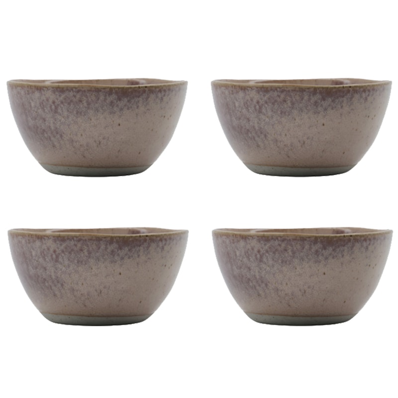 Vida Skåle Ø12 cm 4-pak, Rosa