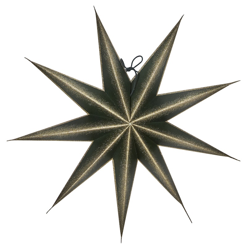 D9 Point Stjerne Ø45cm, Grøn/Champagne
