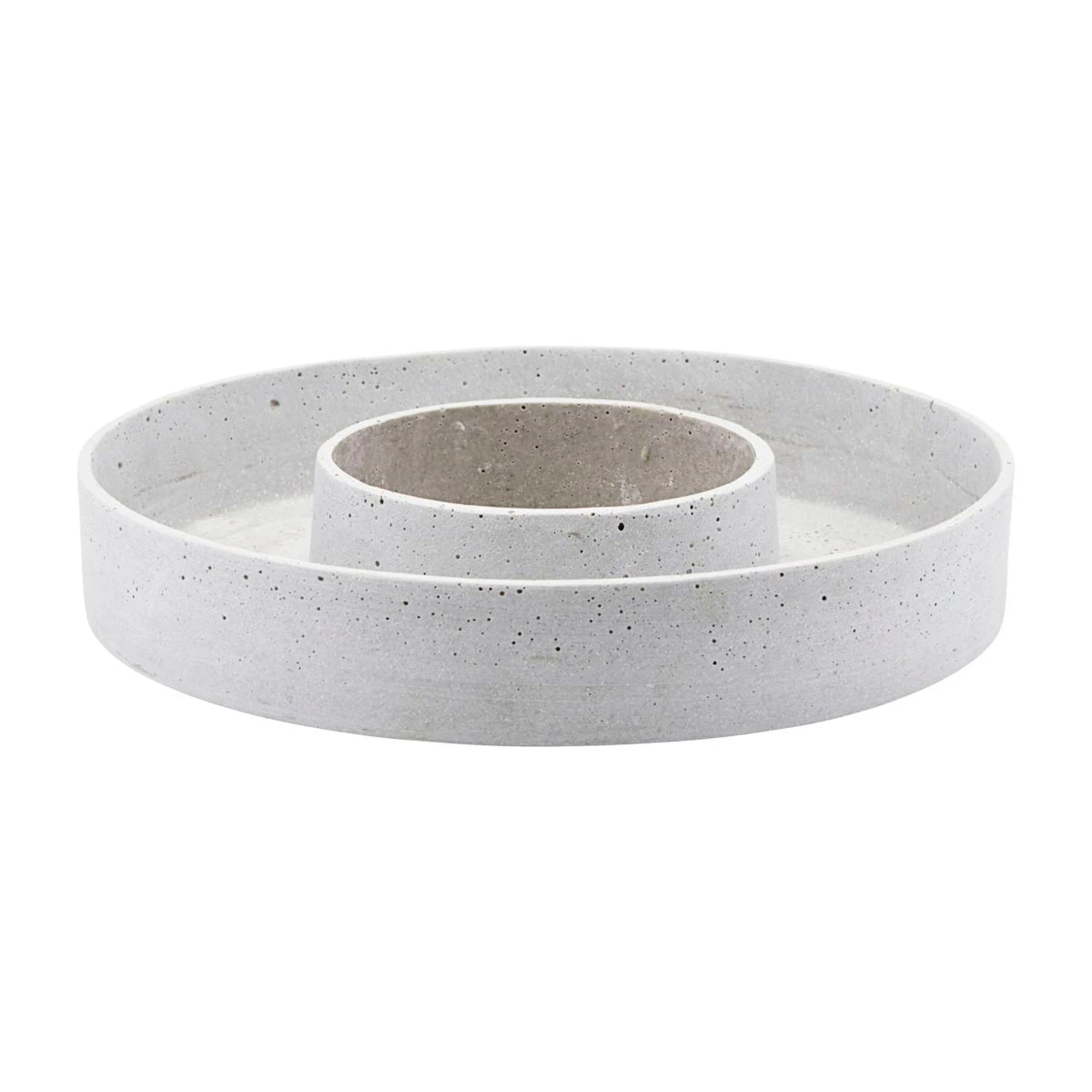 House Doctor The Ring Lysestage &Oslash;35 - Lysestager Polystone Gr&aring; - 207871011