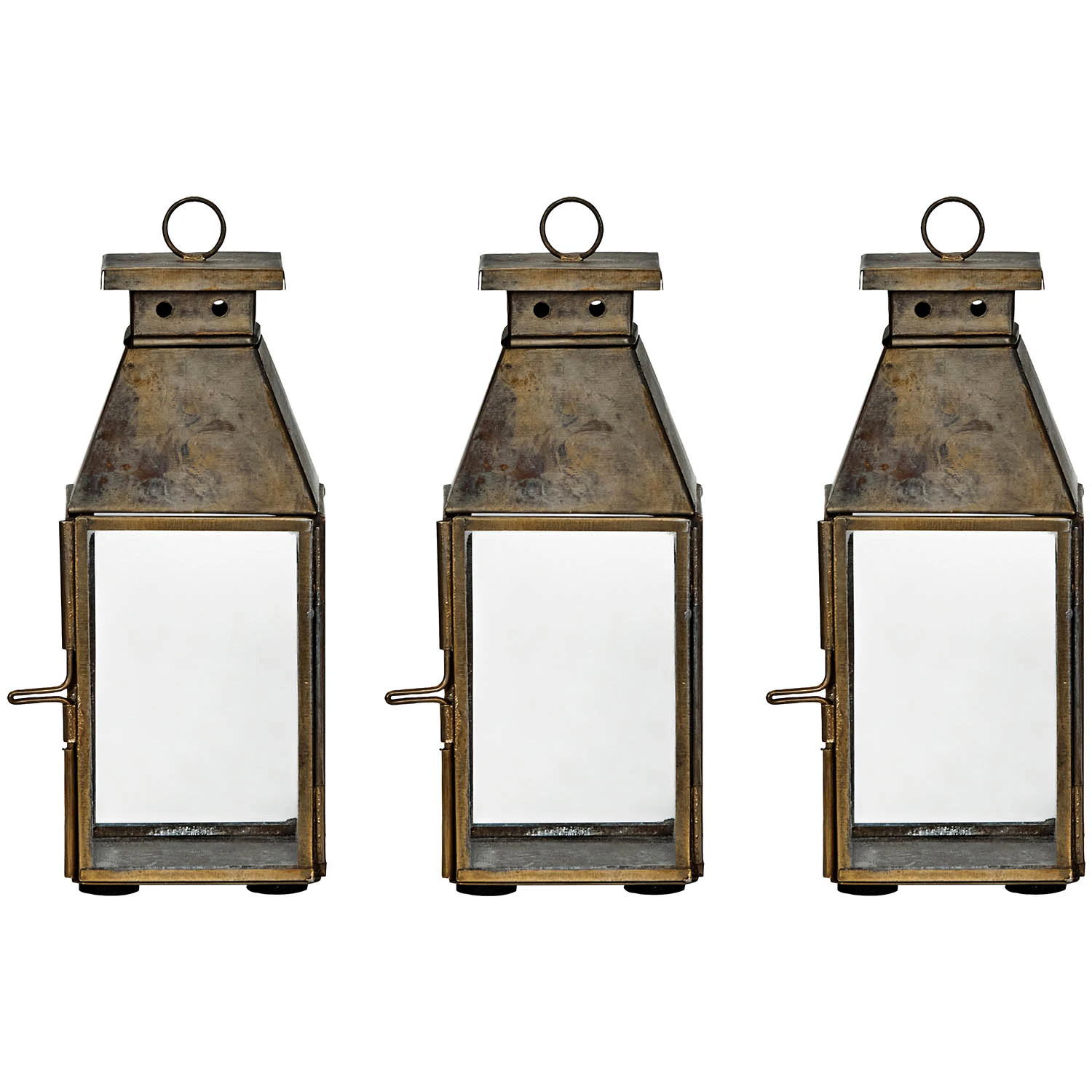 House Doctor Tilka Lysestage 3-pak - Lysestager Jern Antique Brass - 203991105