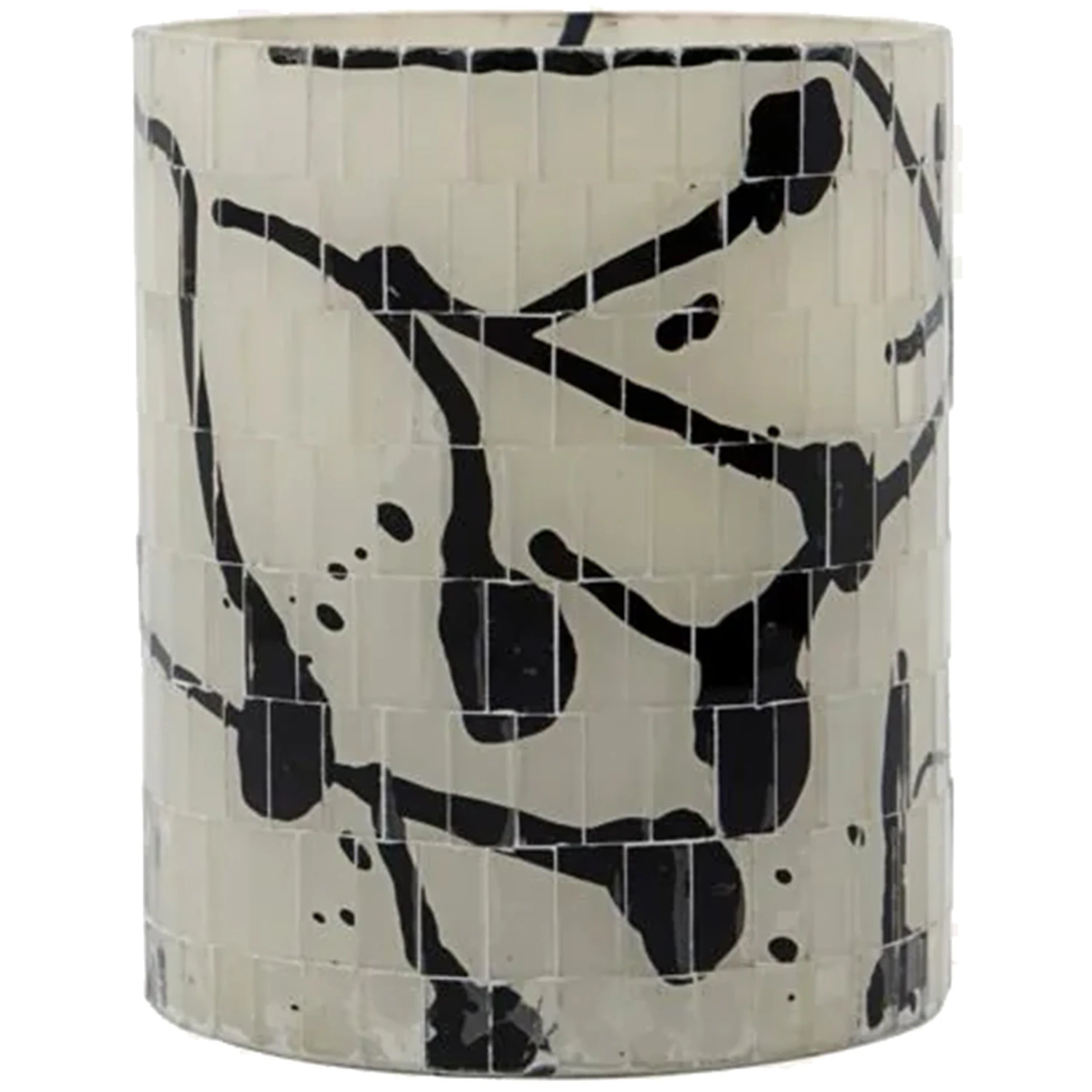 House Doctor Vana Lysestage /hvid 12.5 Cm - Lysestager Glas Sort - 209511030