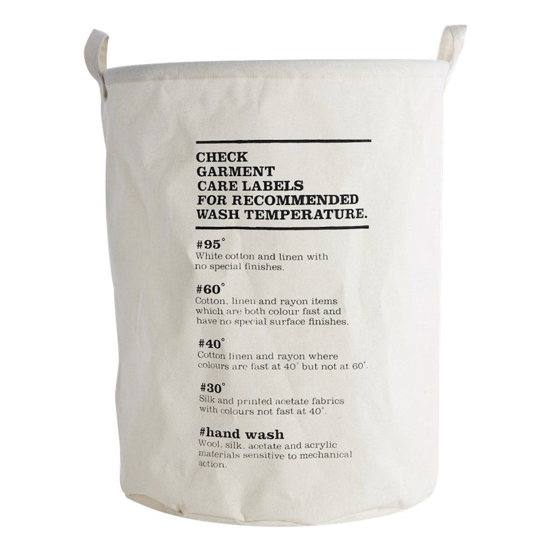 Wash Instructions Vasketøjskurv