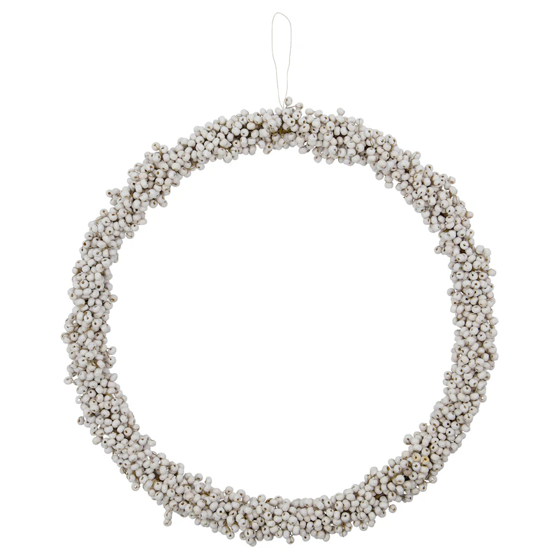 Winter Krans Ø33 cm, Hvid