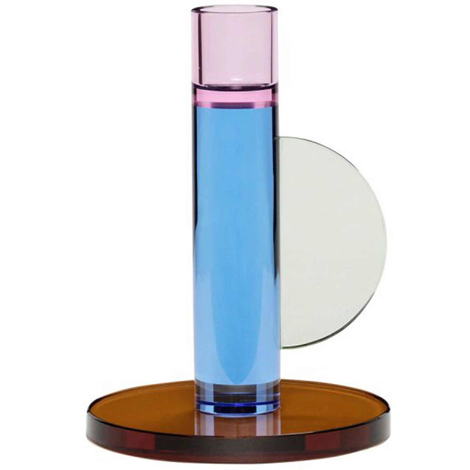 H&uuml;bsch Astro Lysestage 14 Cm - Fyrfadsstager Krystal Bl&aring; - 991417