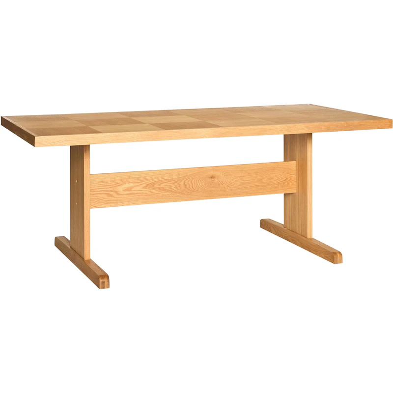 Skak Spisebord 195 cm, Naturligt