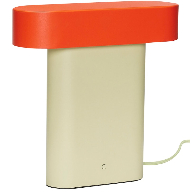 Sleek Bordlampe, Beige/Orange