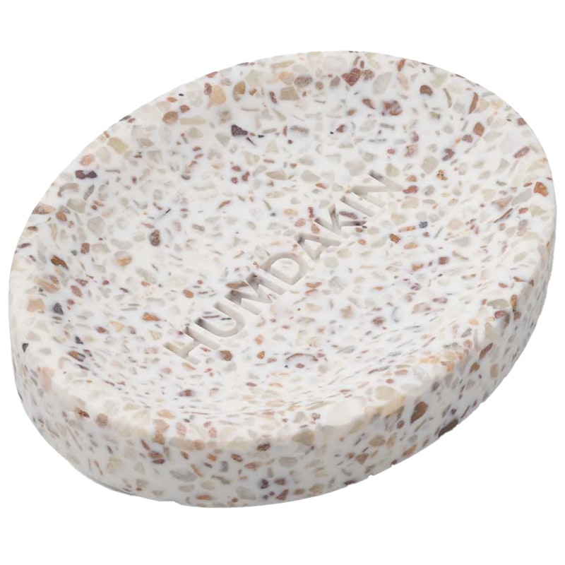 Terrazzo Sæbeskål Hvid/Brun
