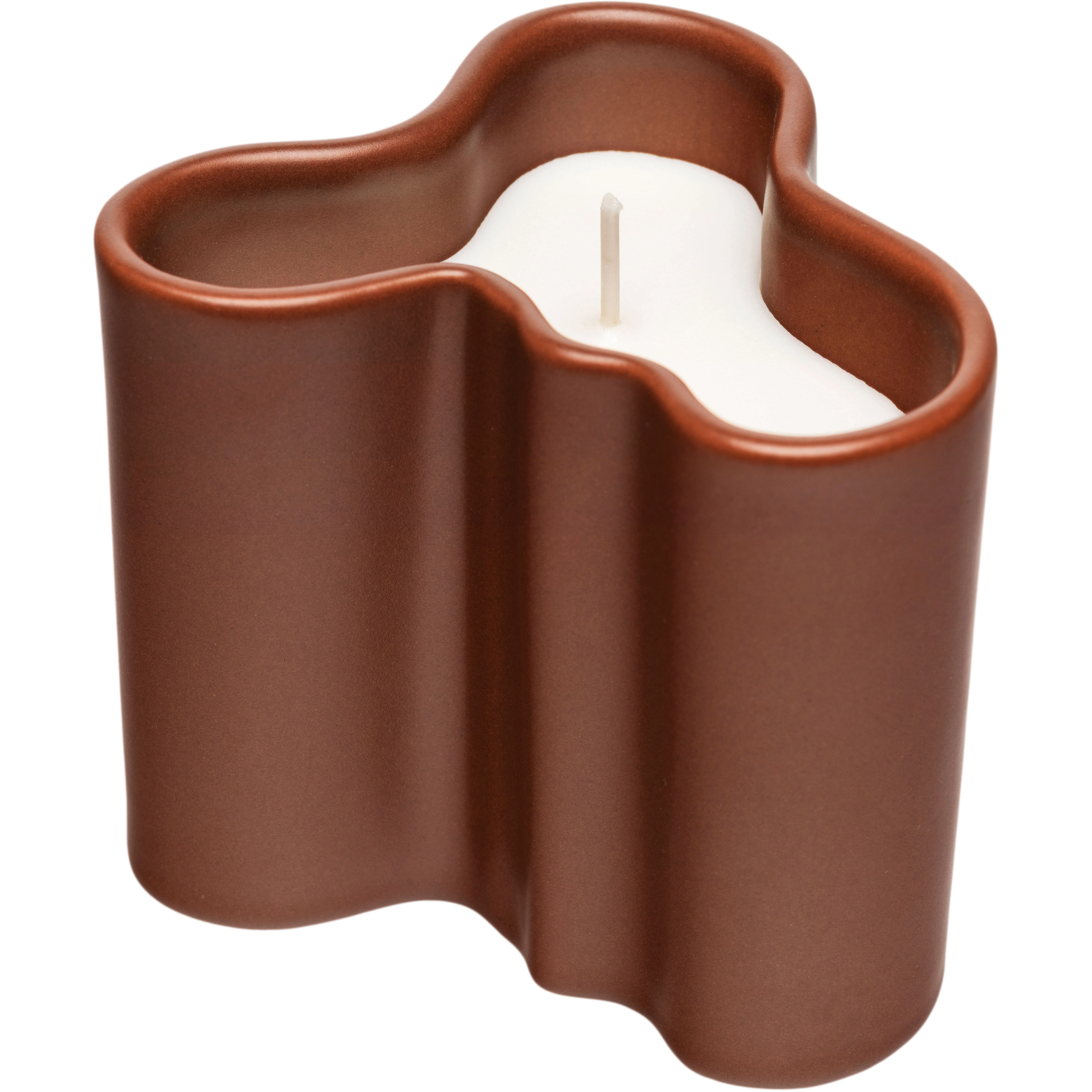 Iittala Aalto Duftlys 8 Cm Fire - Duftlys Stent&oslash;j Terracotta - 1083005
