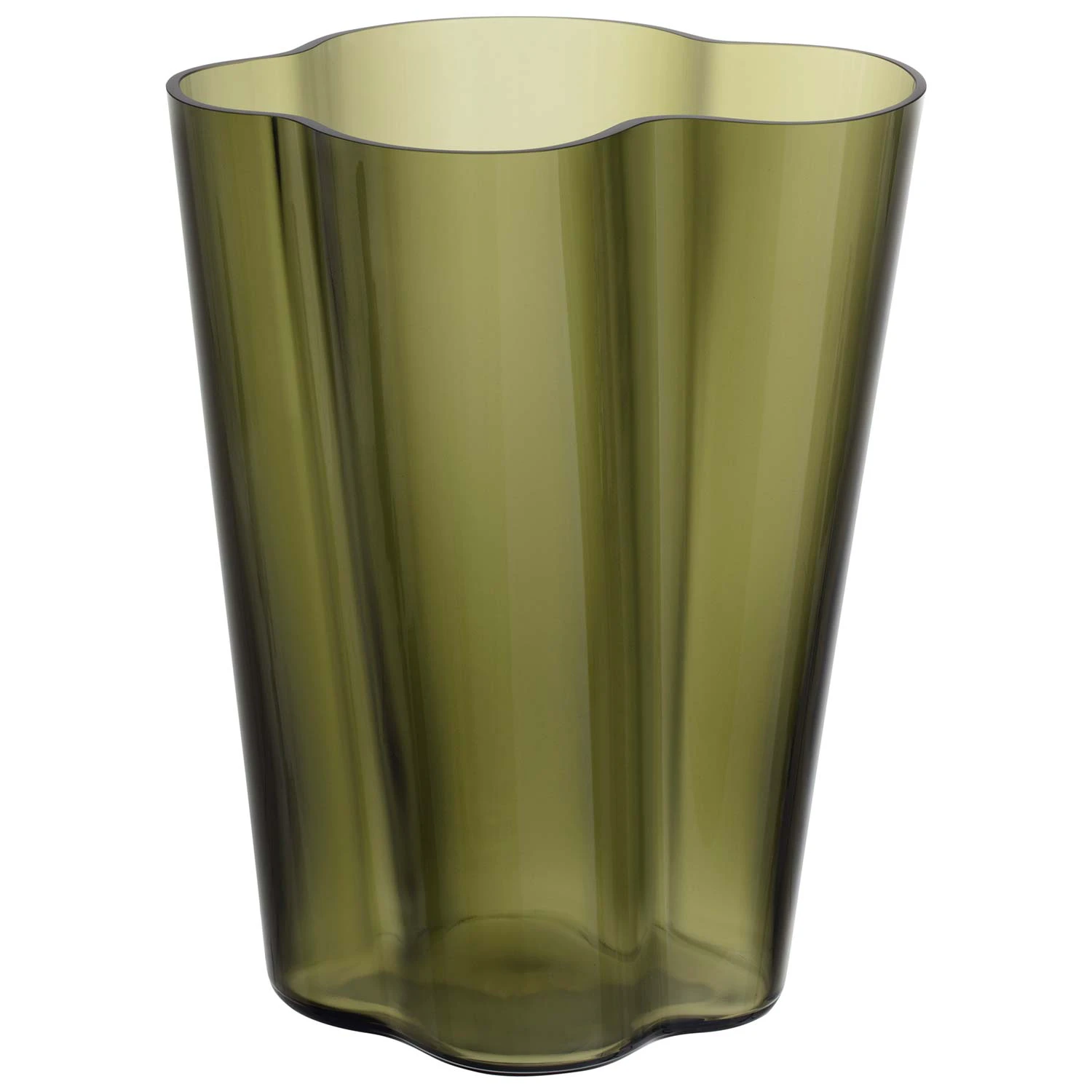 Iittala Aalto Vase 27 Cm Moss Green - Vaser Glas Mosgr&oslash;n - 1051197