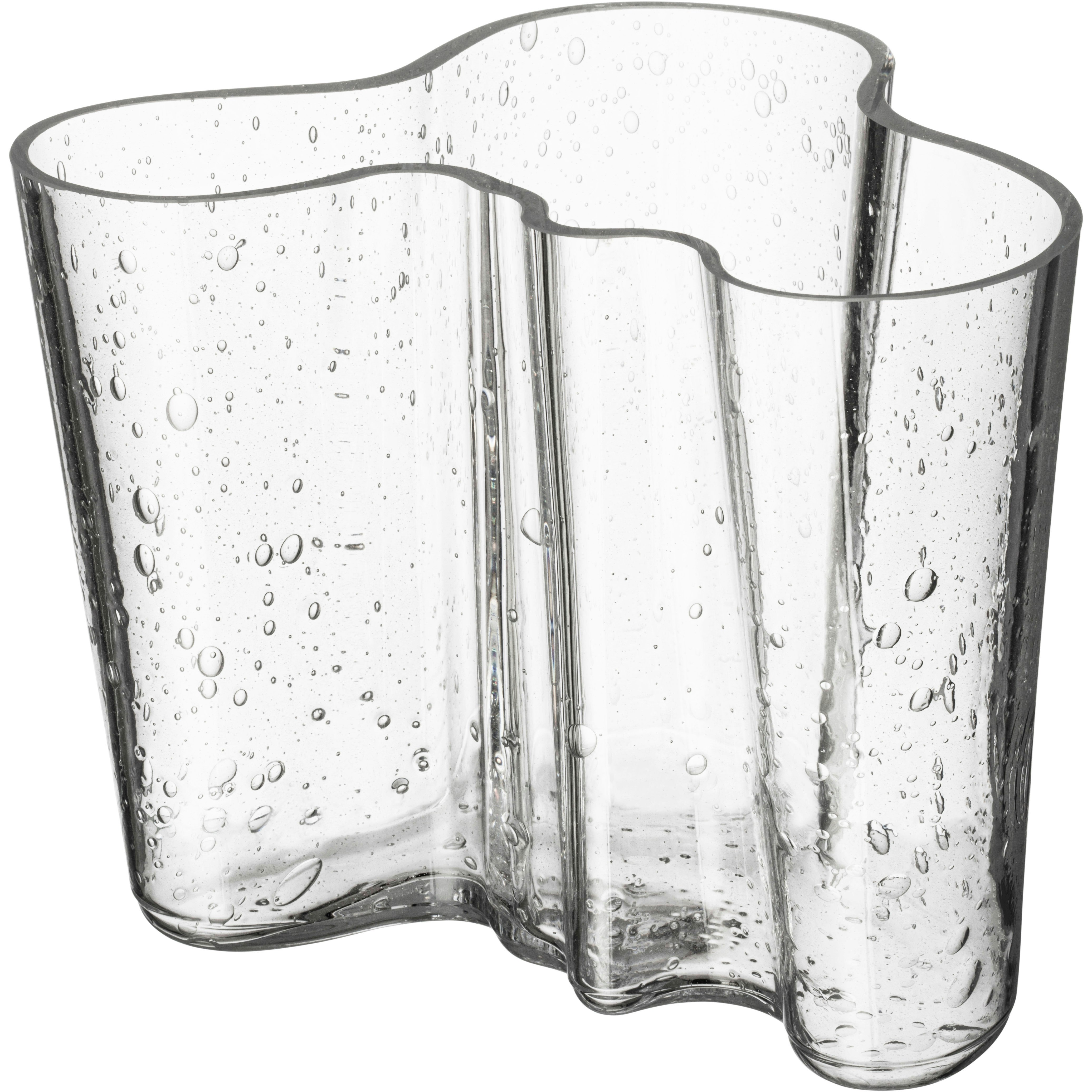 Iittala Aalto Vase 160mm Bubble Glass Clear - Vaser Mundbl&aelig;st Glas Klar - 1084772