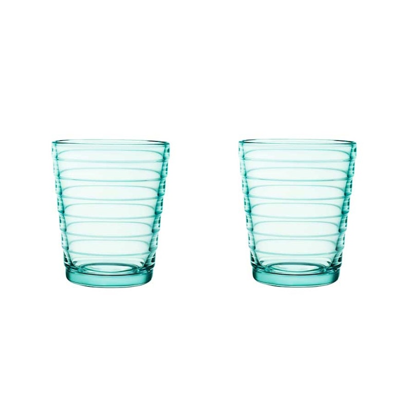 Aino Aalto Drikkeglas 22 cl 2-pak, Water Green