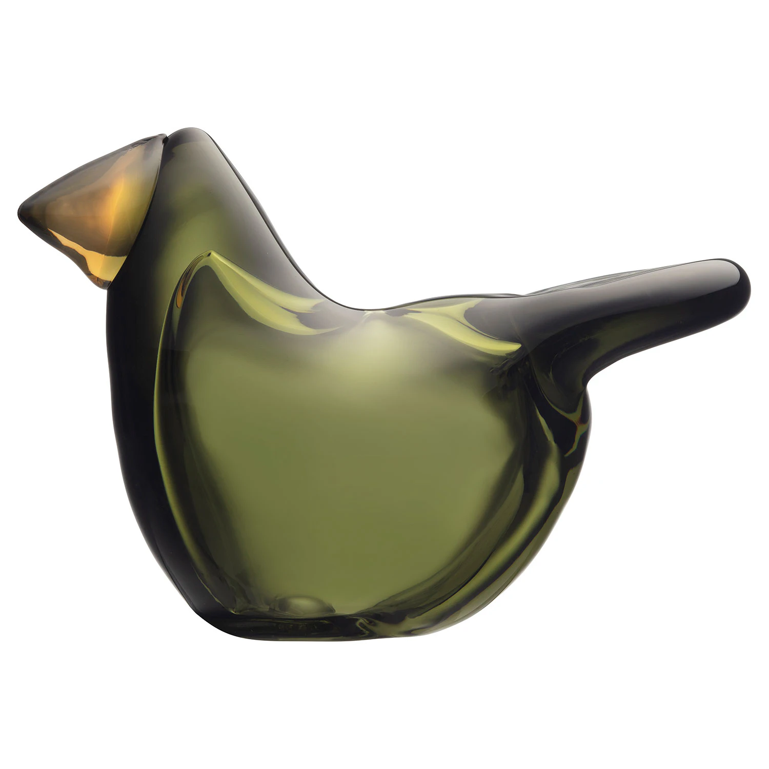 Iittala Birds By Toika Flycather Glasdekoration Moss Green - Kunstglas Mundbl&aelig;st Glas Mosgr&oslash;n - 1057699