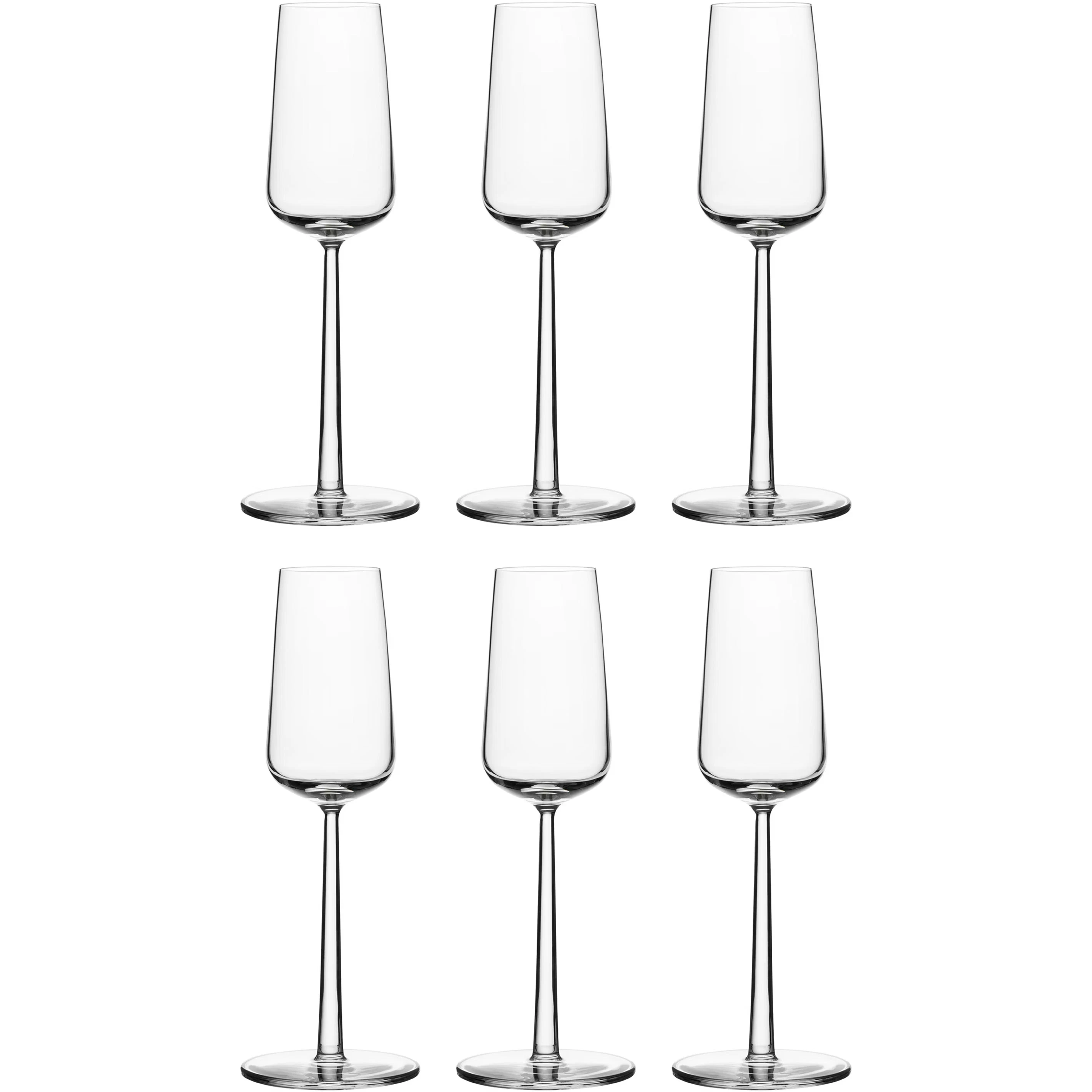 Iittala Essence Champagne 21 Cl 6-pak - Champagneglas Glas Klar - 1008576-6PCS
