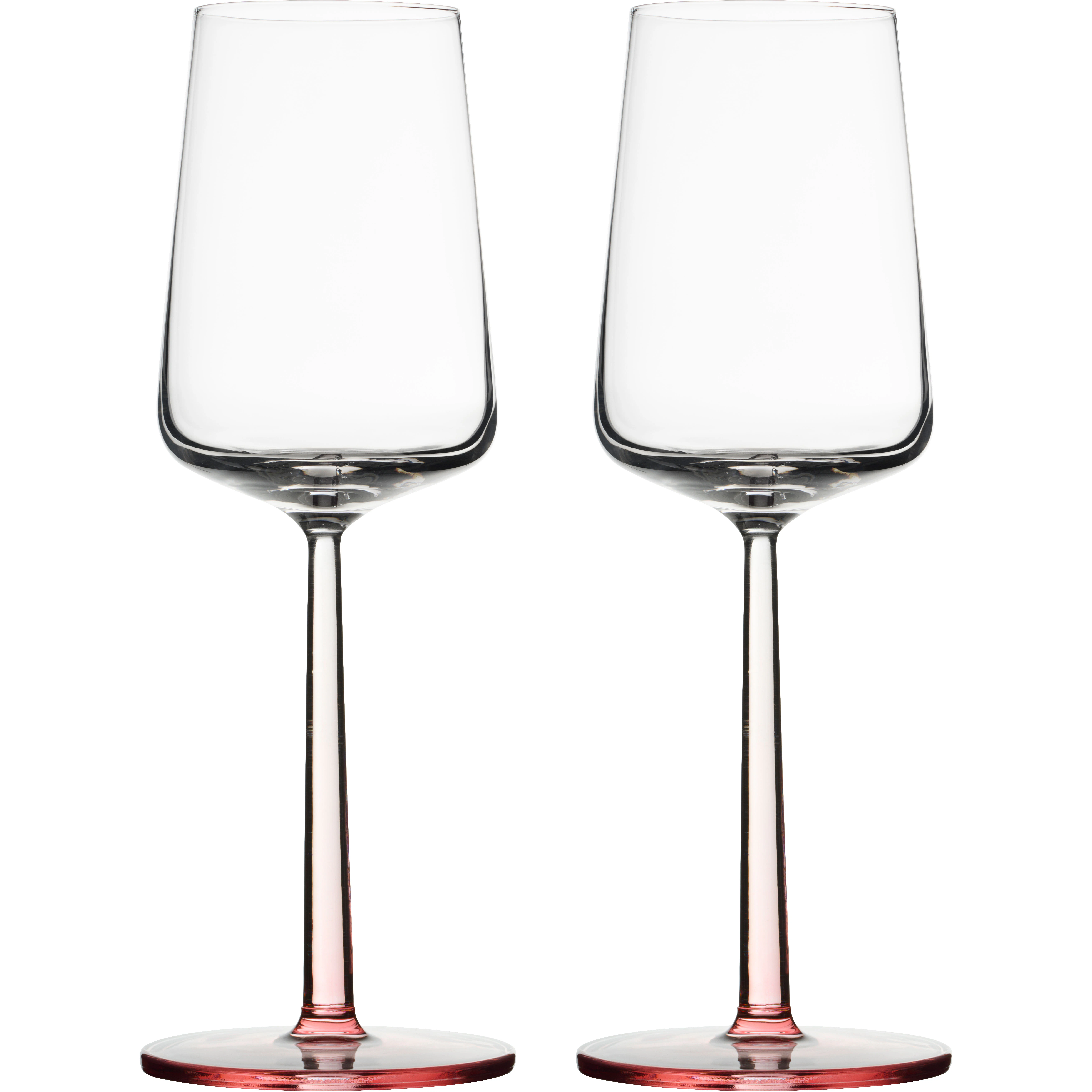 Iittala Essence Hvidvins 33 Cl 2-pak Rose - Vinglas Glas Rose (Pink) - 1084105