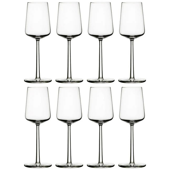 Iittala Essence Hvidvins 33 Cl 8-pak - Vinglas Glas Klar - 1009140-8PCS