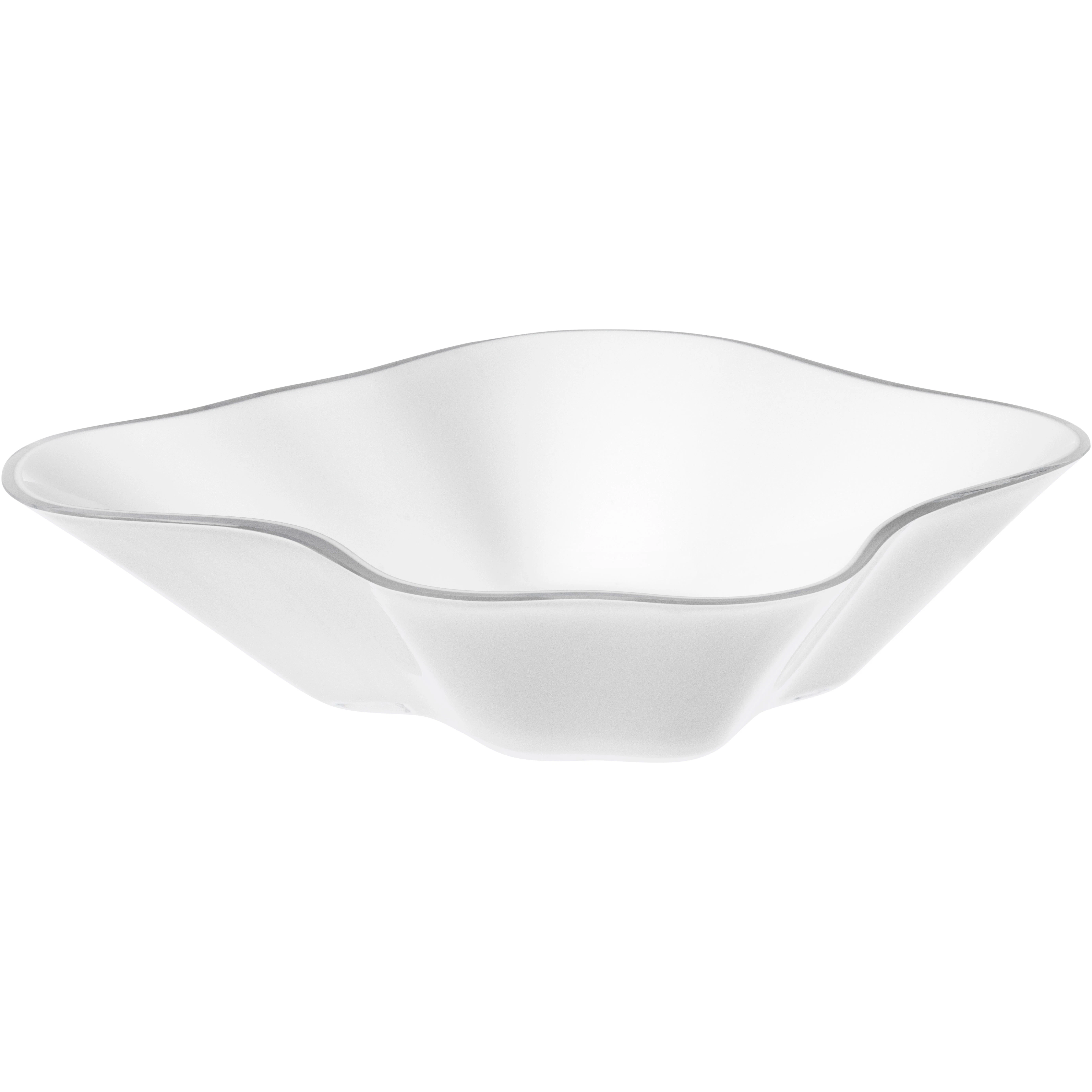 Iittala Flower Sk&aring;l 279x75 Mm - Frugtsk&aring;le Glas Hvid - 1082765